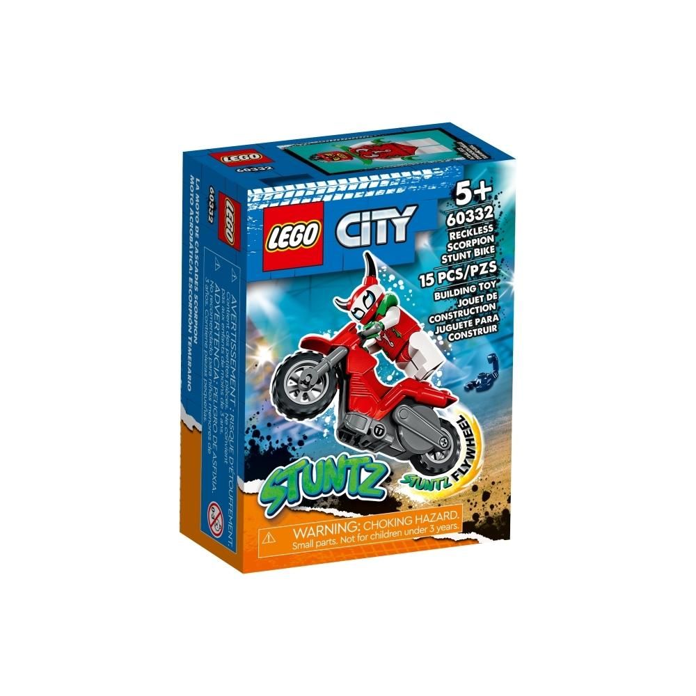LEGO® City 60332 Vakmerő skorpió kaszkadőr motorkerékpár 