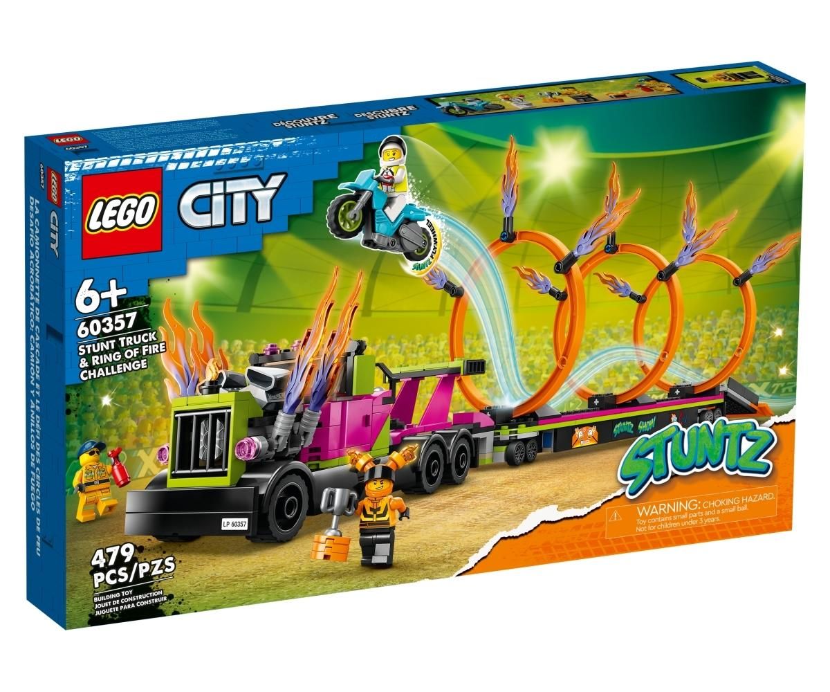 LEGO® City 60357 Kaszkadőr járgány és tűzgyűrű kihívás