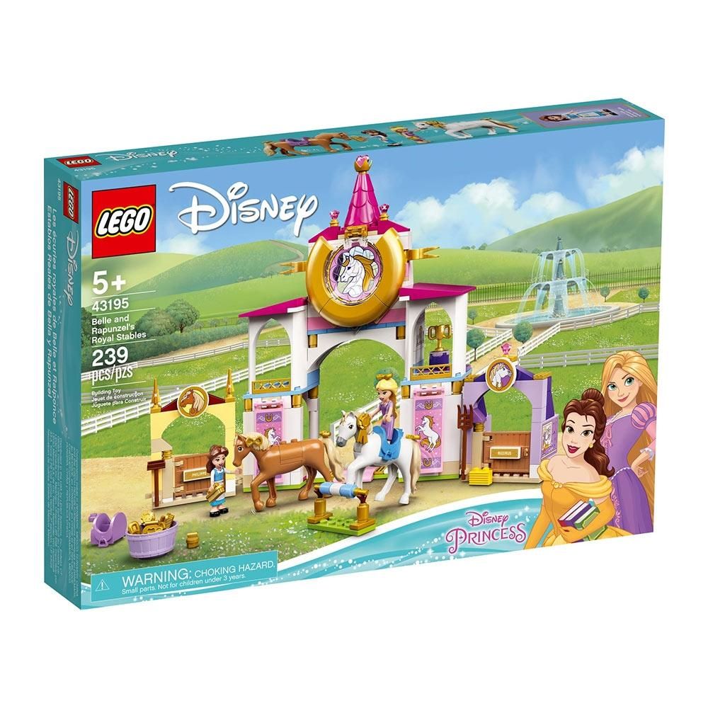 LEGO® Disney Princess 43195 Belle és Aranyhaj királyi lovardája