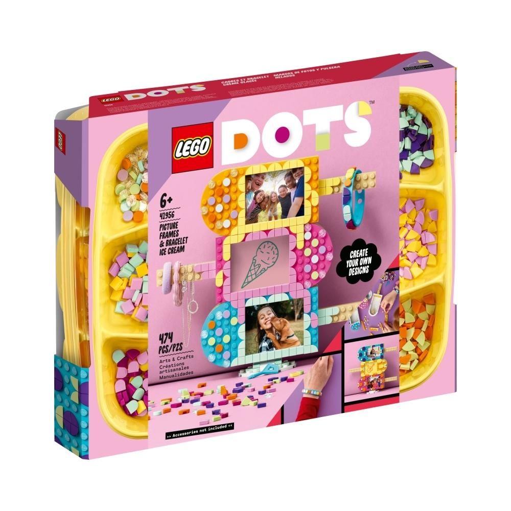 LEGO® DOTS 41956 Fagylaltos képkeret és karkötő