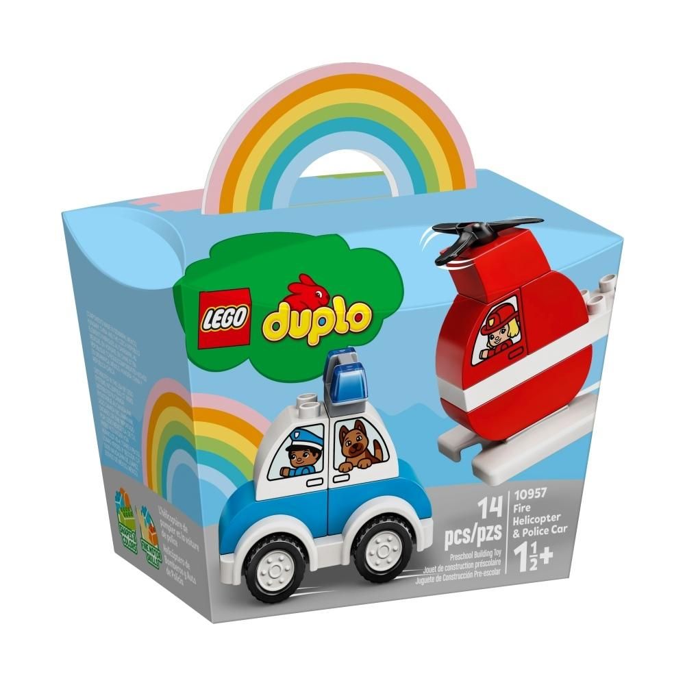 LEGO® DUPLO® 10957 Tűzoltó helikopter és rendőrautó