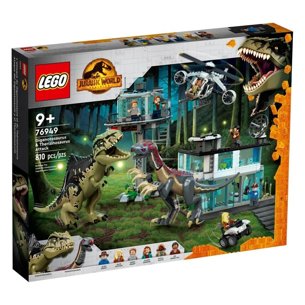 LEGO® Jurassic World 76949 Giganotosaurus és Therizinosaurus támadás