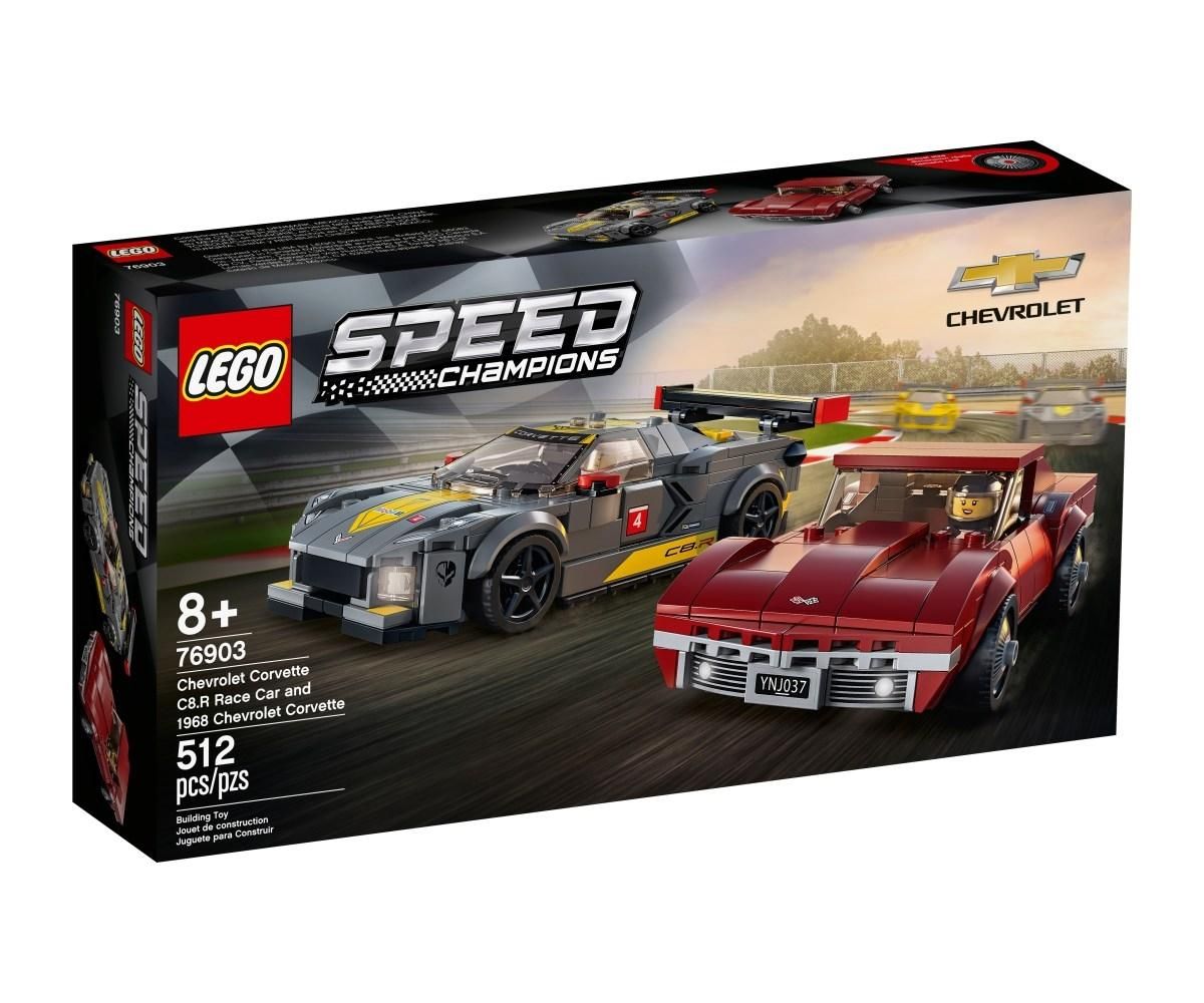 LEGO® Speed Champions 76903 Chevrolet Corvette C8.R Race Car és 1968 Chevrolet Corvette
