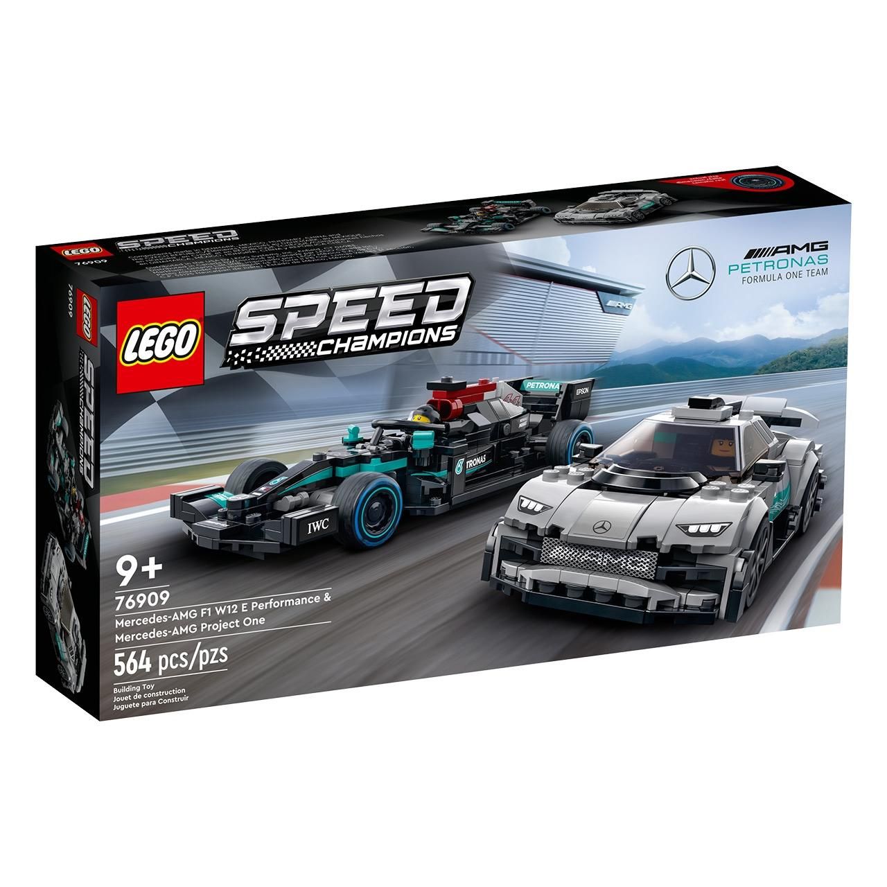 LEGO® Speed Champions 76909 Mercedes-AMG F1 W12 E Performance és Mercedes AMG Project One