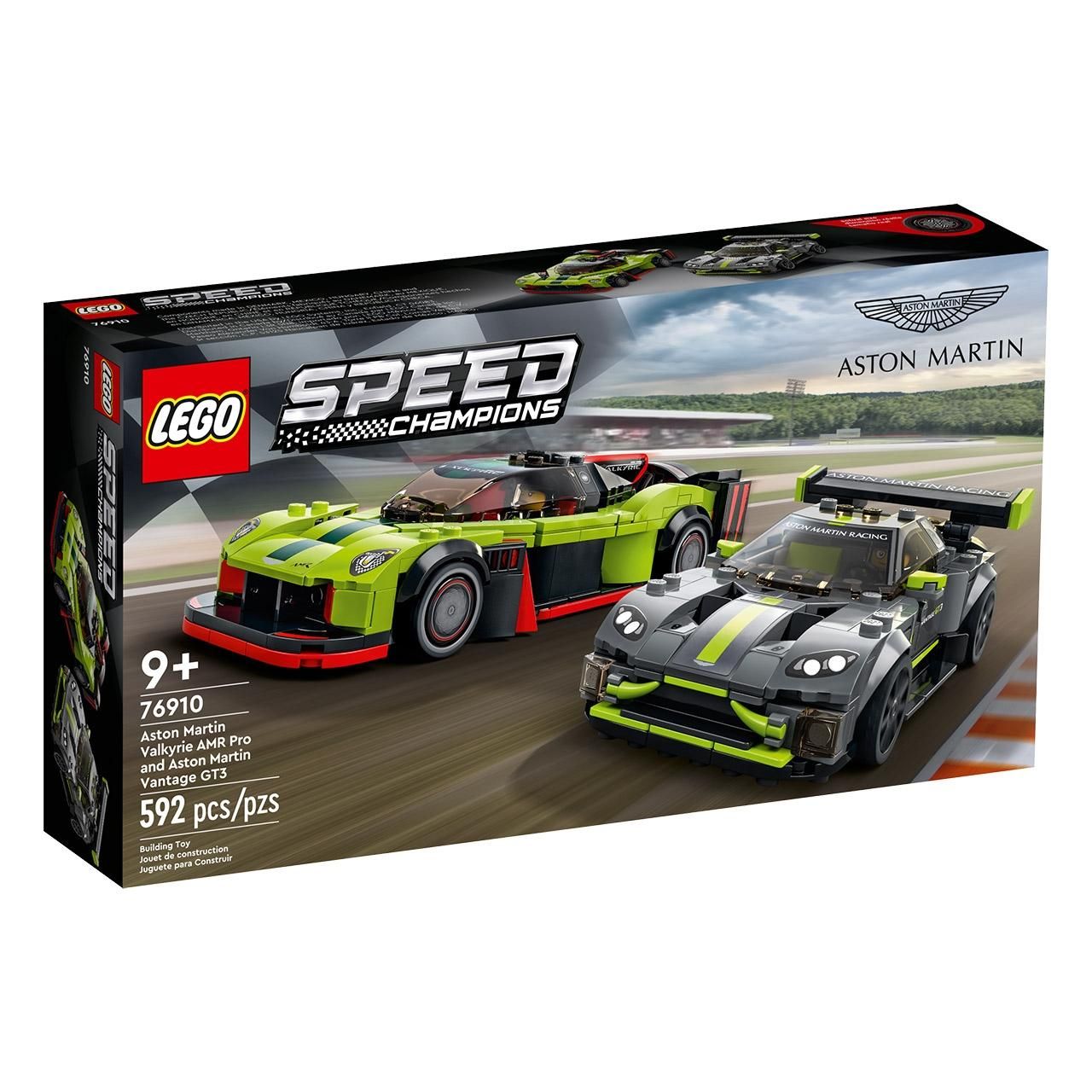 LEGO® Speed Champions 76910 Aston Martin Valkyrie AMR Pro és Aston Martin Vantage GT3