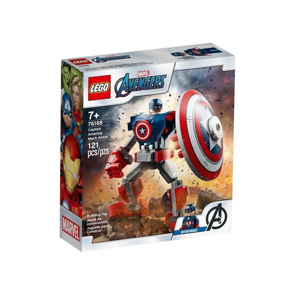 LEGO® Super Heroes 76168 Amerika Kapitány páncélozott robotja