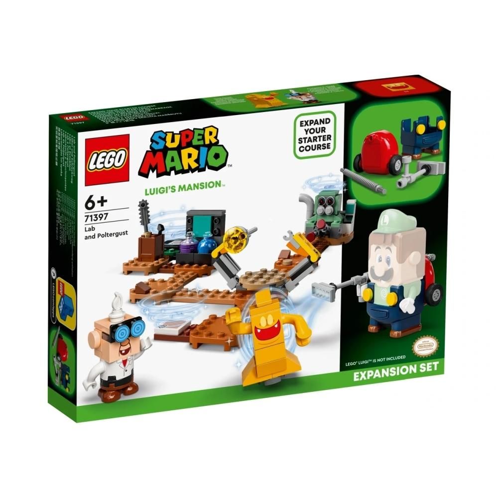 LEGO® Super Mario 71397 Luigi’s Mansion Lab és Poltergust kiegészítő szett
