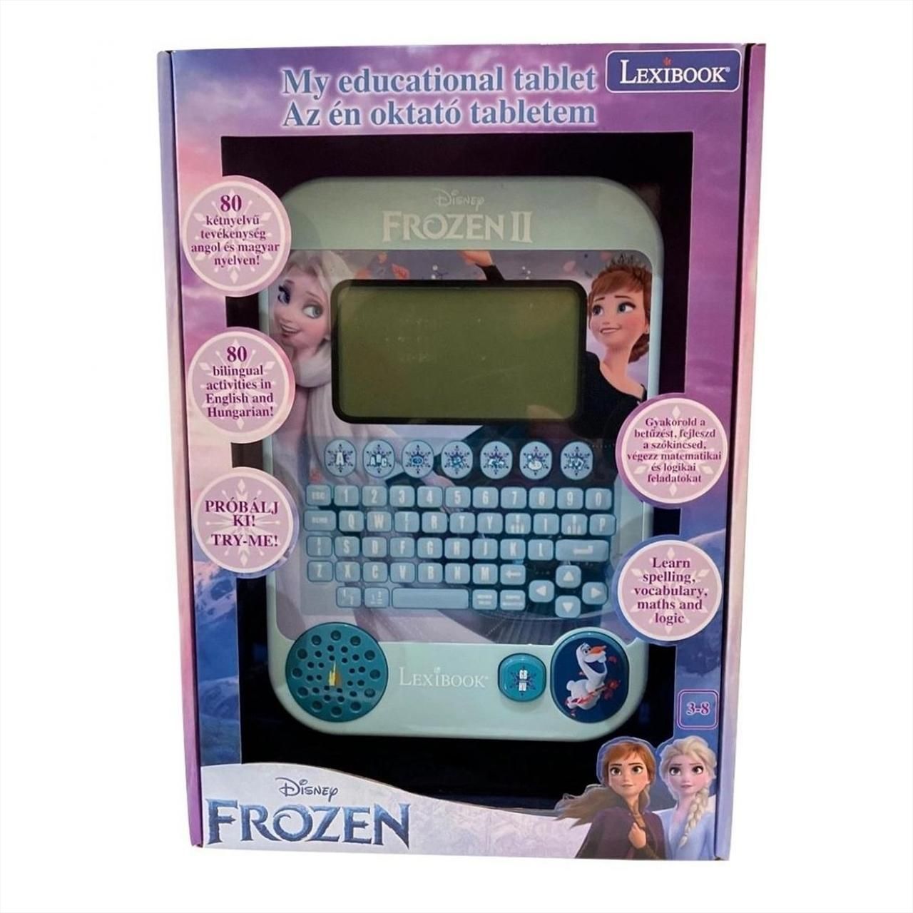 Lexibook Jégvarázs magyar-angol nyelvű oktató tablet 80 tevékenységgel