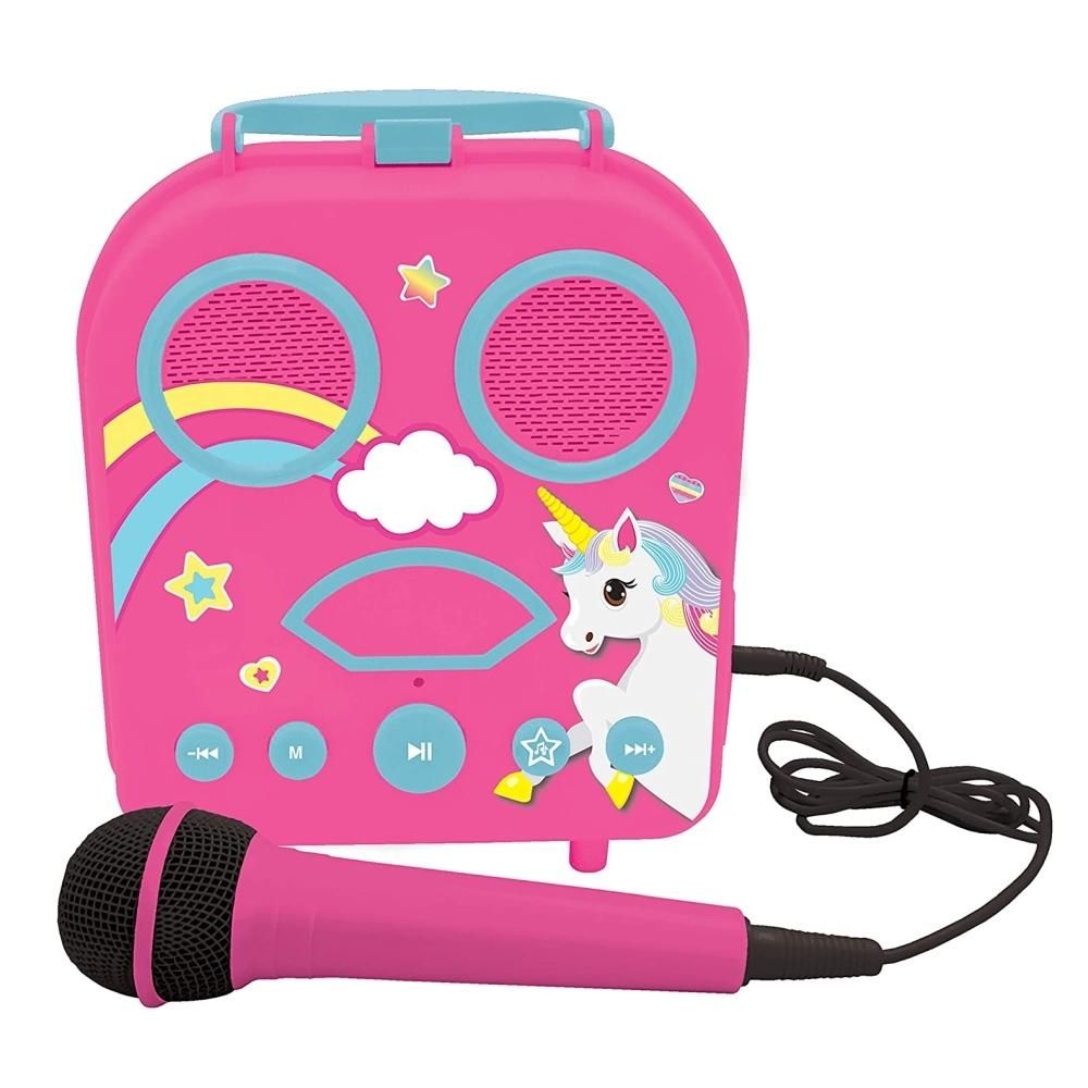 Lexibook Unikornis hordozható karaoke mikrofonnal