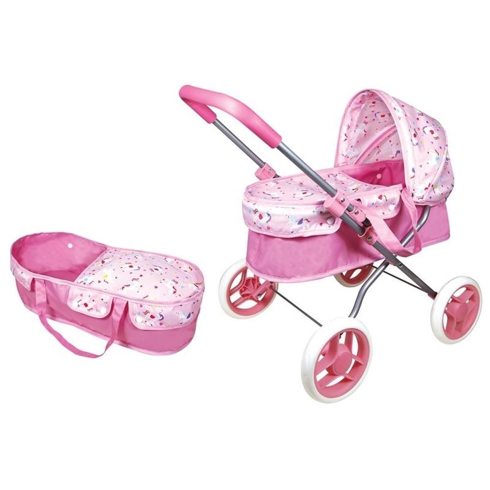 Lissi 2in1 játék babakocsi, pink