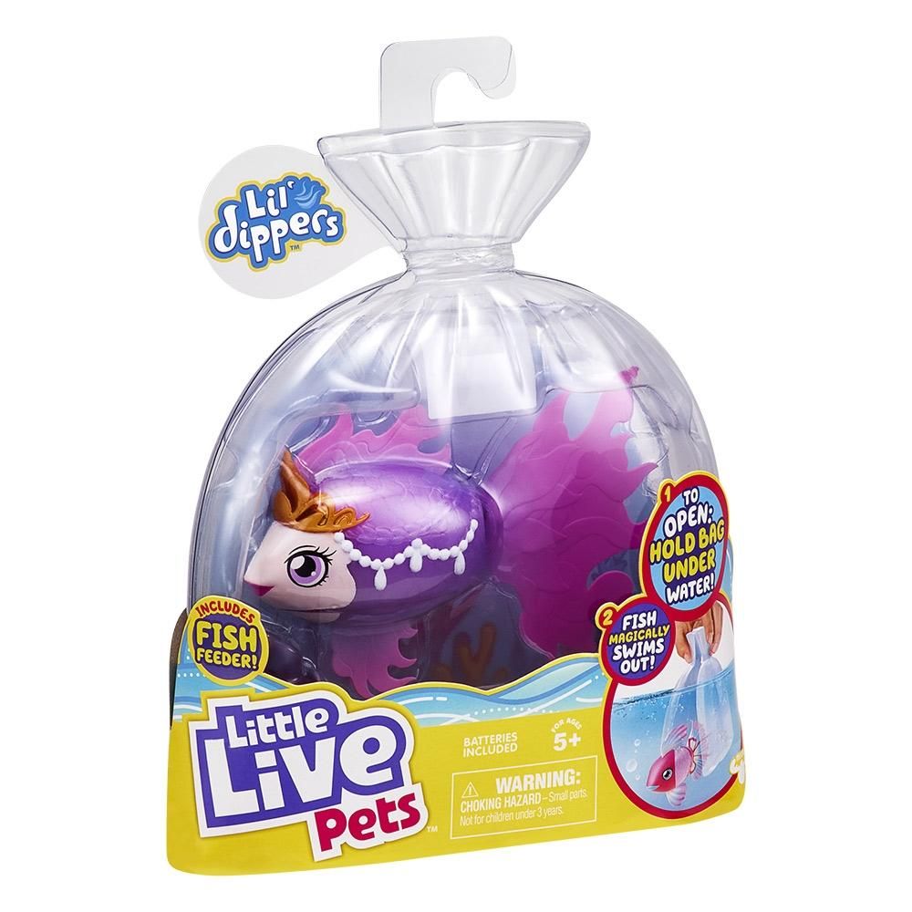 Little Live Pets Úszkáló halacska - Purple Seaqueen