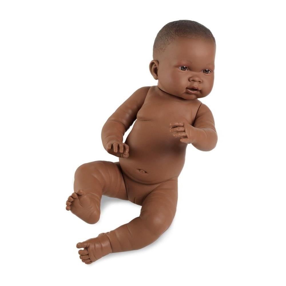 Llorens Lány csecsemő baba fekete bőrű 45 cm