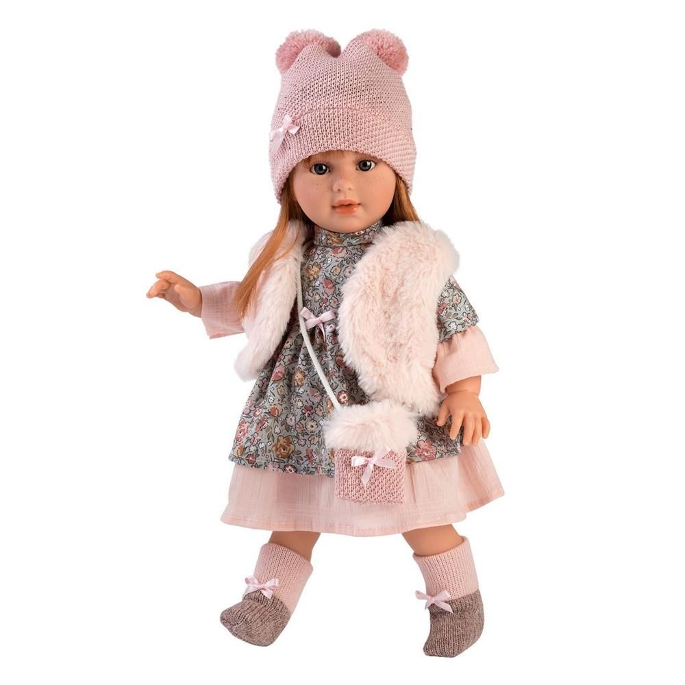 Llorens Martina kislány baba rózsaszín ruhában 40 cm