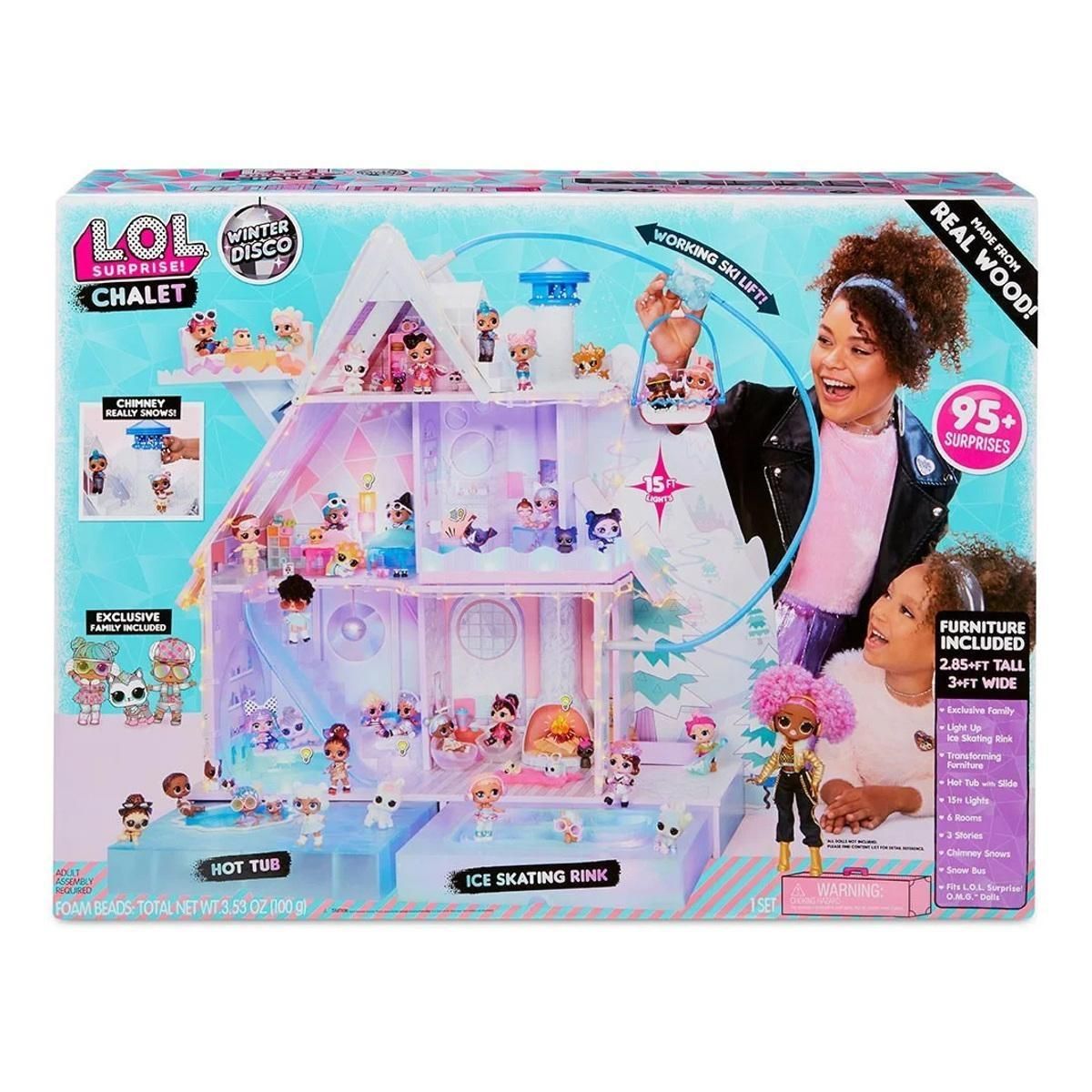 L.O.L Surprise: Chalet téli diszkó fa babaház