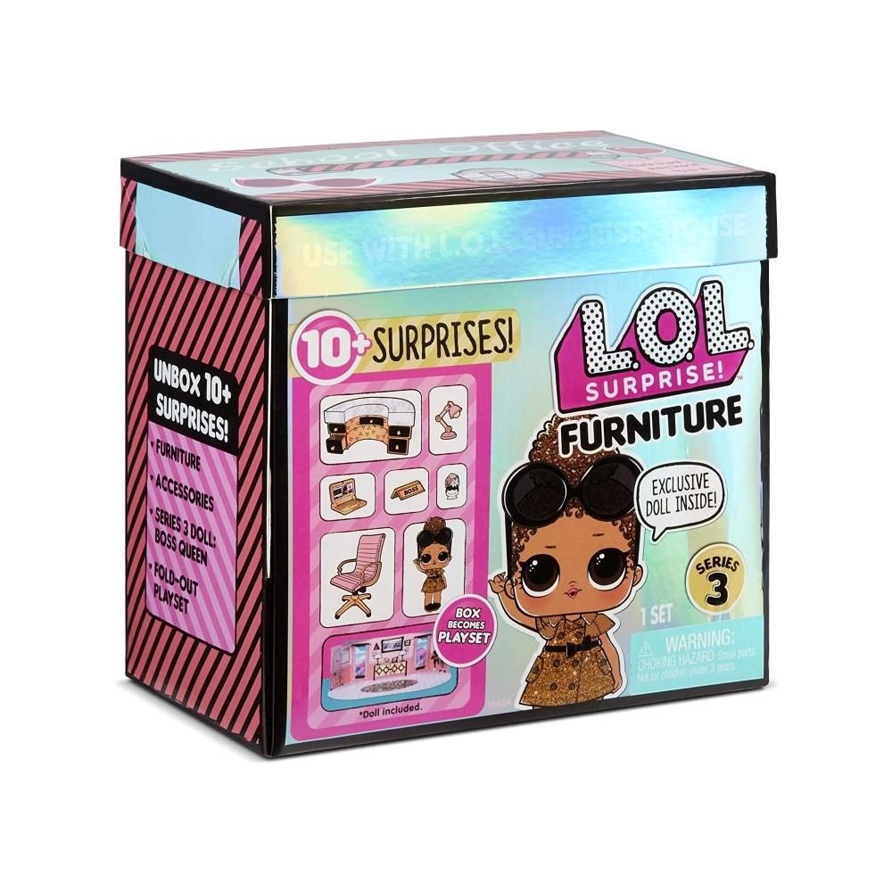 L.O.L Surprise: Furniture S3 játékszett bútorral és babával - iskolatitkárság