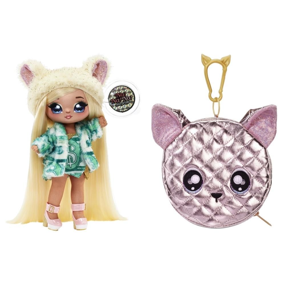 L.O.L Surprise: Na! Na! Na! 2 az 1-ben baba fémesen csillogó kistáskával - Victoria Grand