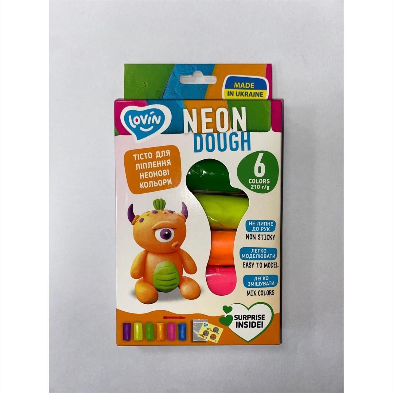 Lovin gyurmák - neon színek 6 x35g