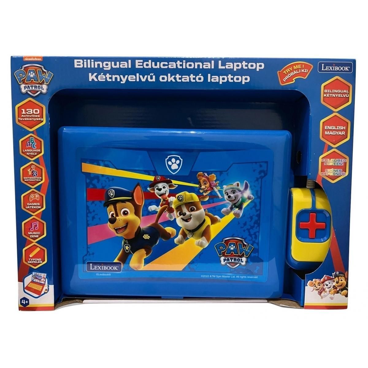 Magyar-Angol nyelvű oktató laptop Mancs Őrjárat - 130 tevékenységgel színes képpel