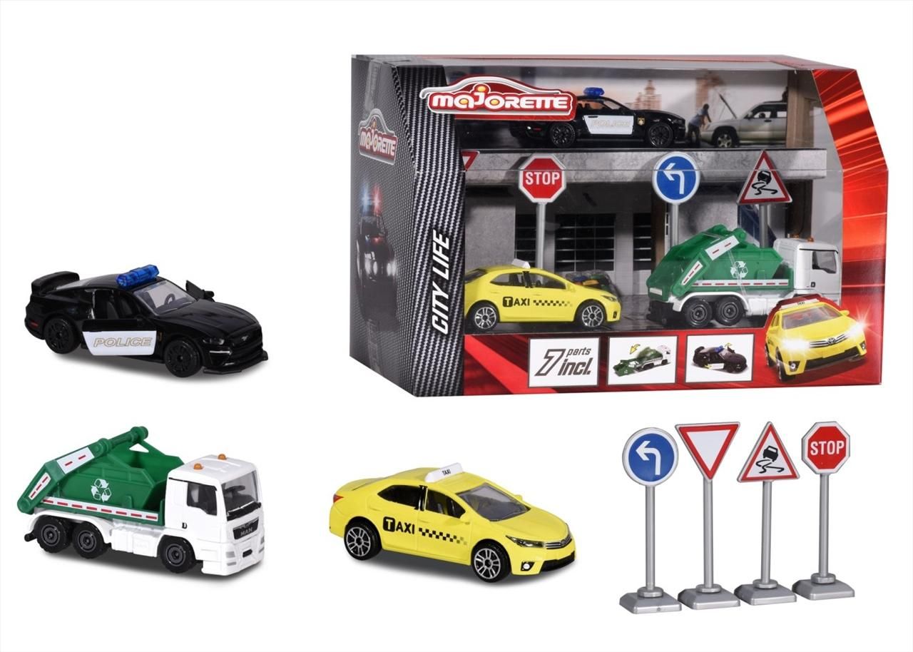 Majorette Diorama City városi kisautó játékszett