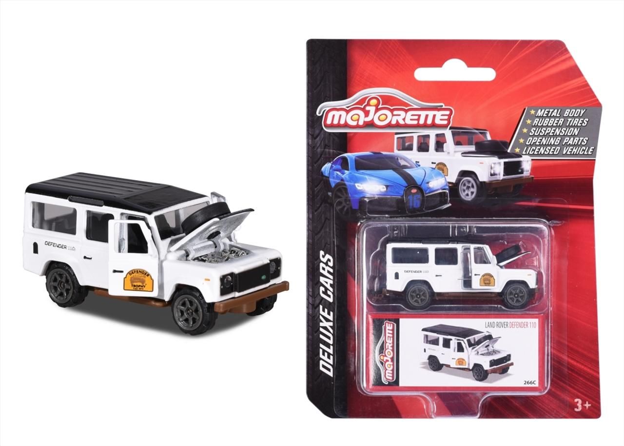 Majorette Luxus kisautó, Land Rover Defender 110, fehér