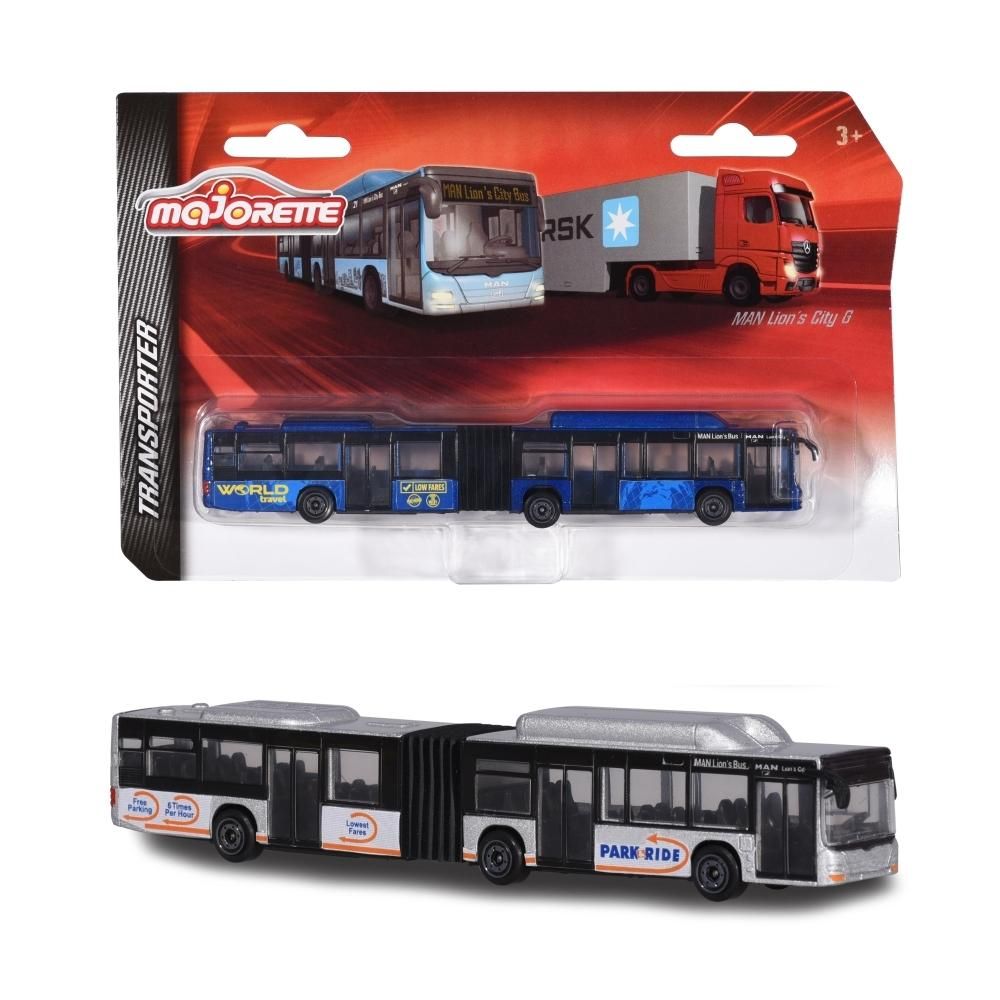 Majorette MAN Lion's City busz, ezüst