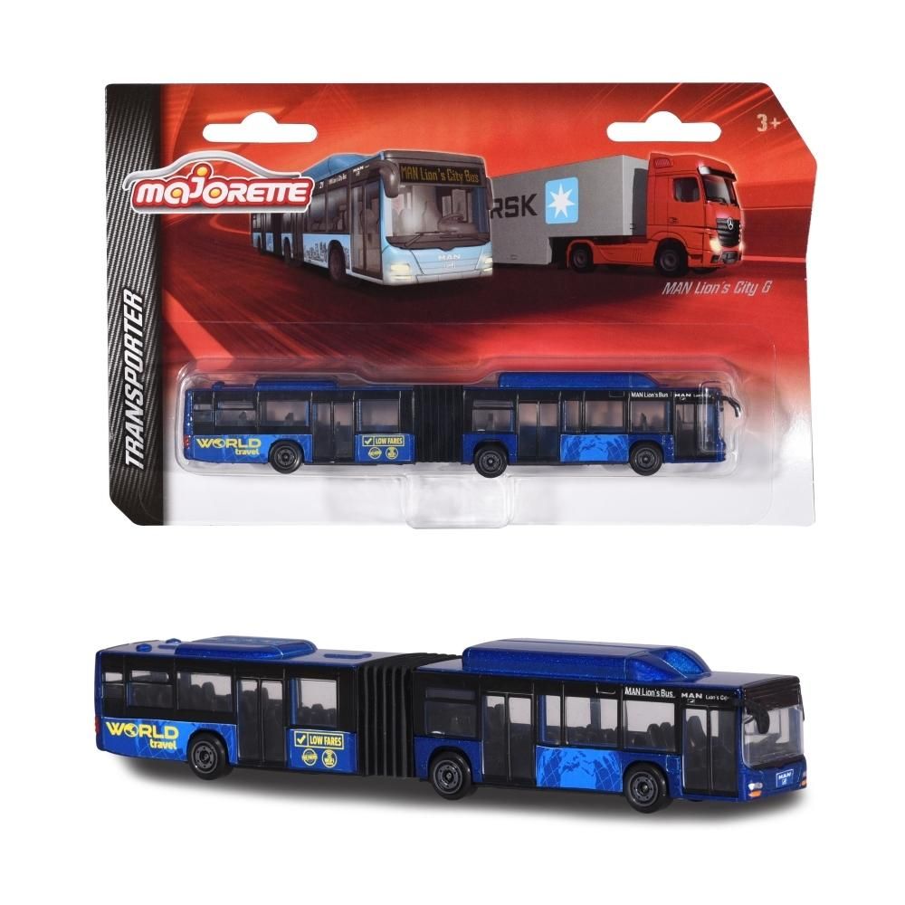 Majorette MAN Lion's City busz, kék