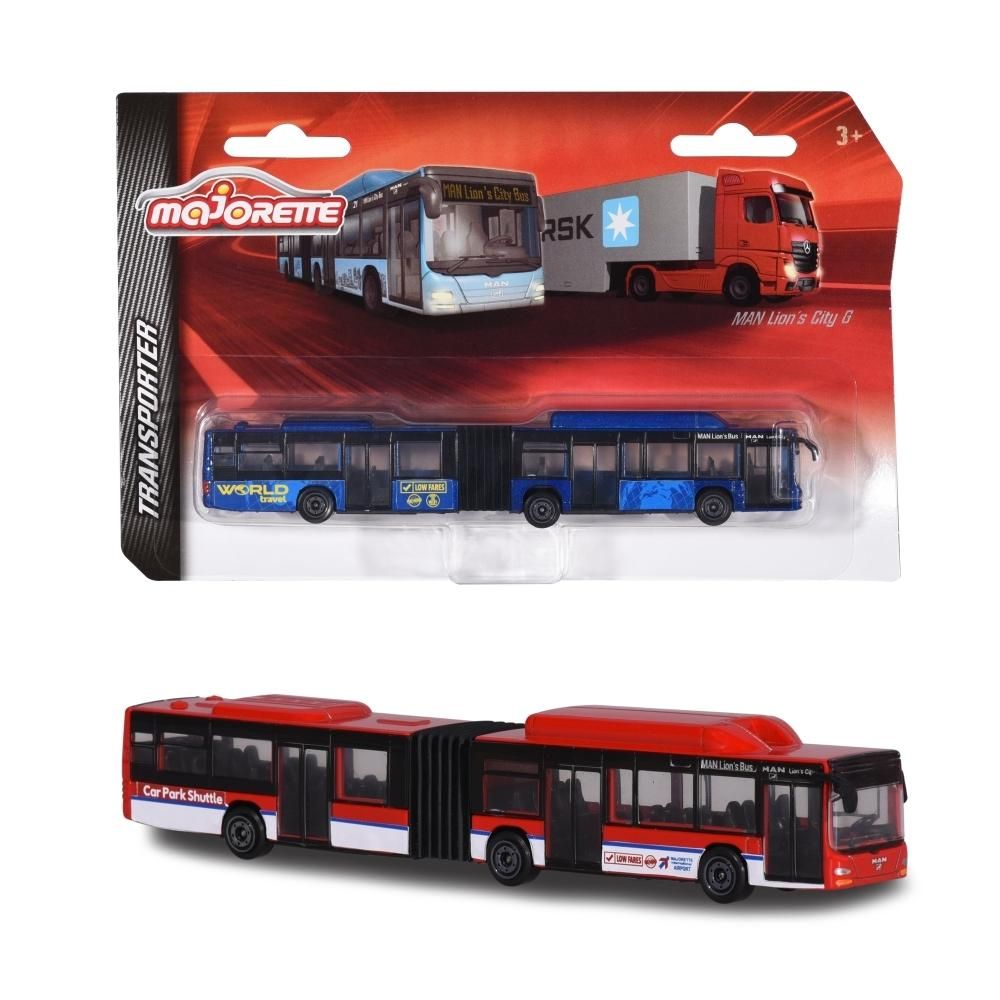 Majorette MAN Lion's City busz, piros