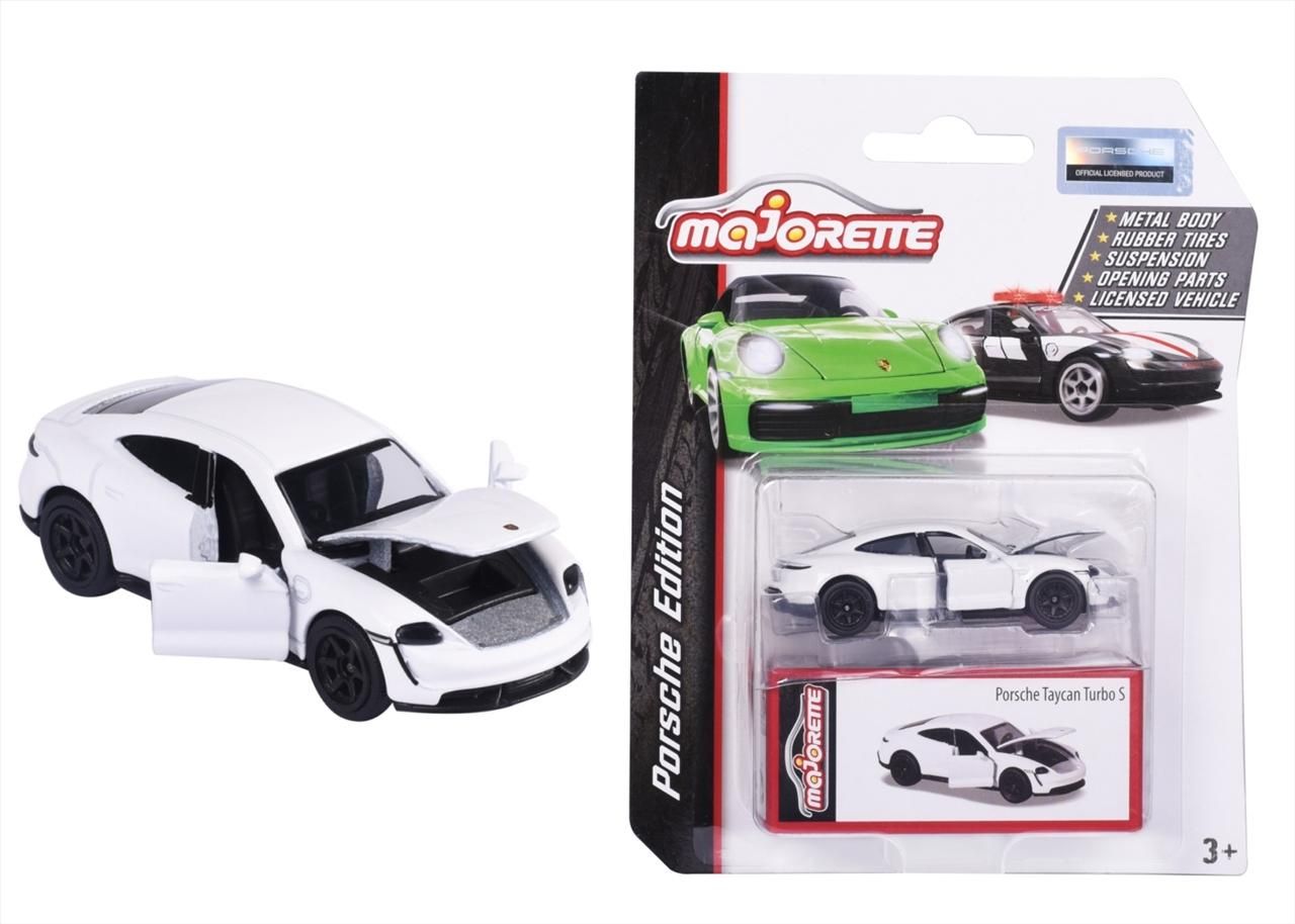 Majorette Porsche Taycan Turbo S, fehér