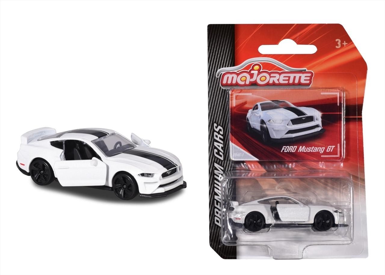 Majorette Premium kisautó, Ford Mustang GT, fehér