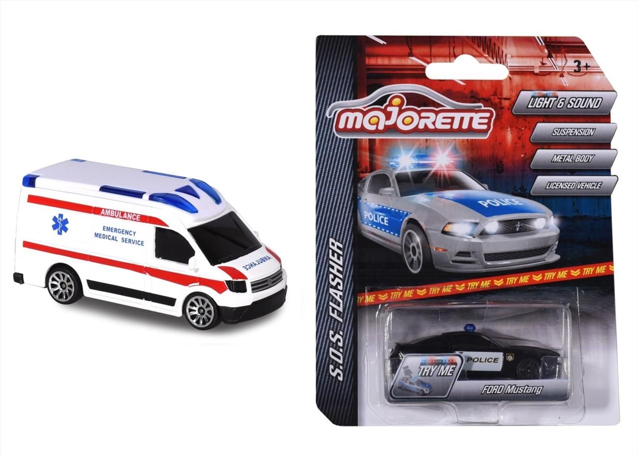 Majorette S.O.S szirénázó mentőautó, VW Crafter