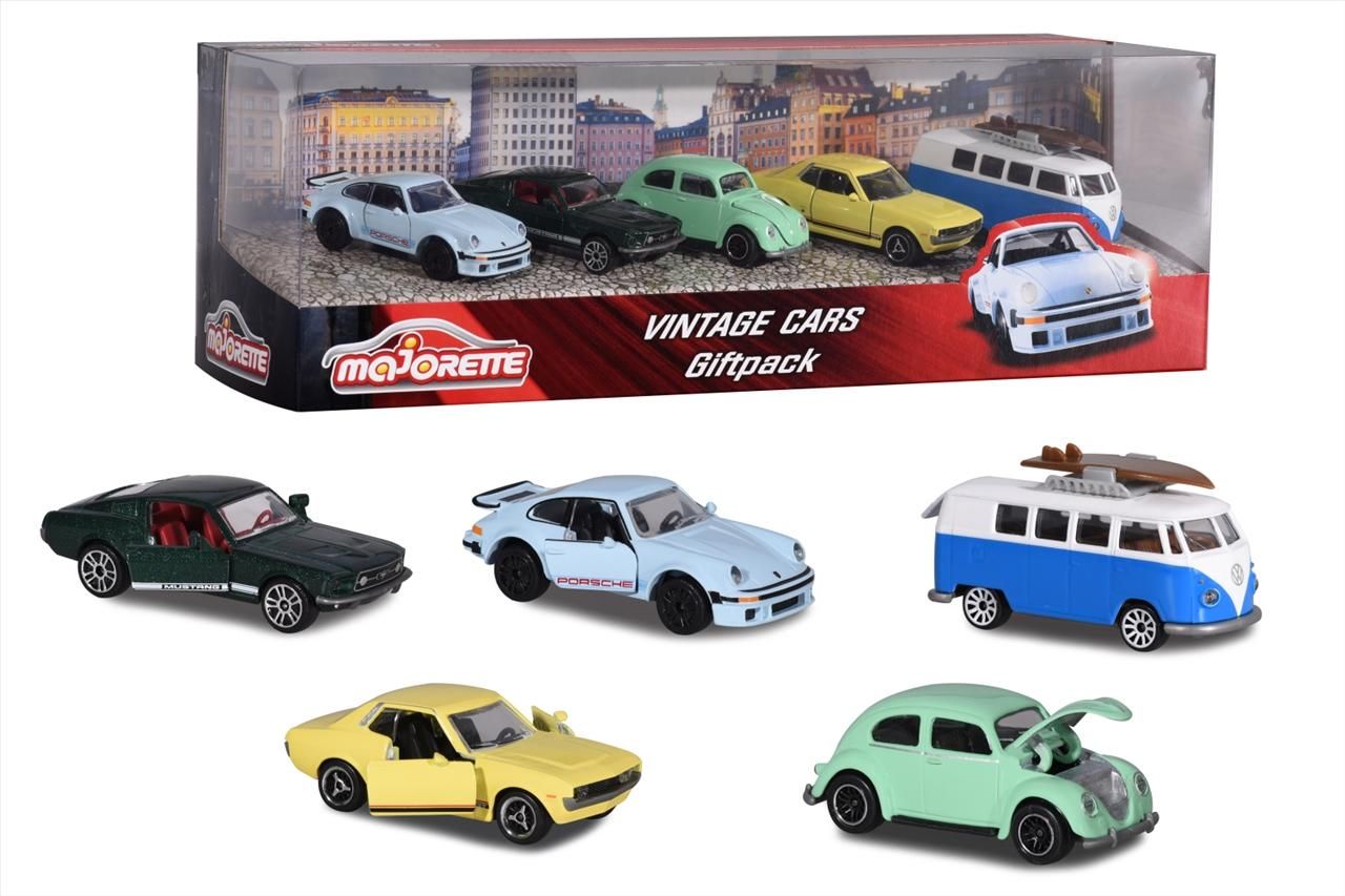 Majorette Vintage autók 5 db-os ajándékdobozban
