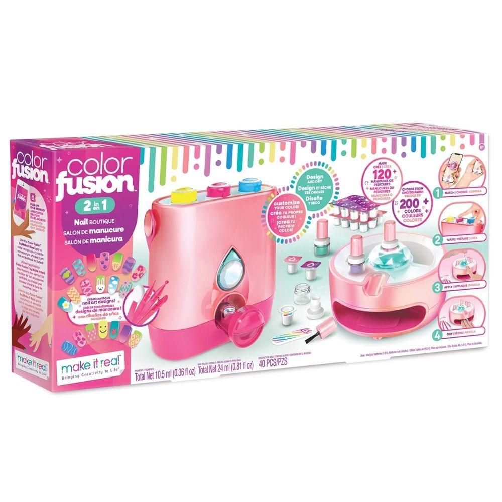 MAKE IT REAL, COLOR FUSION, 2 AZ 1-BEN KÖRÖMLAKKÉSZÍTŐ SZÁRÍTÓVAL (csomagolás sérült)