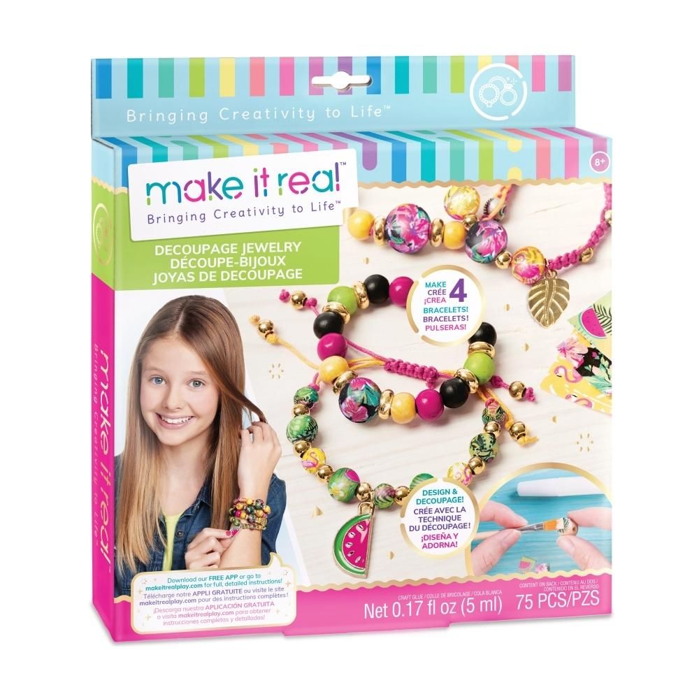 Make It Real Ékszerkészítés, Dekupázs gyöngyök