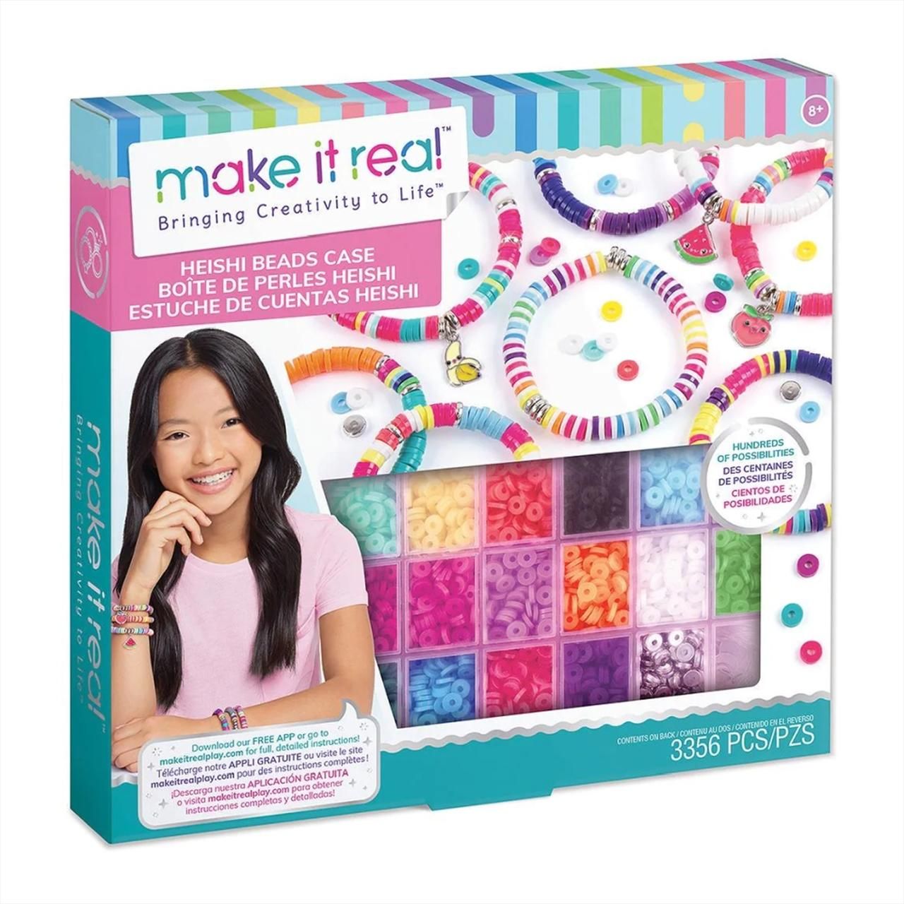 Make It Real Heishi gyöngy szett kocka dobozban