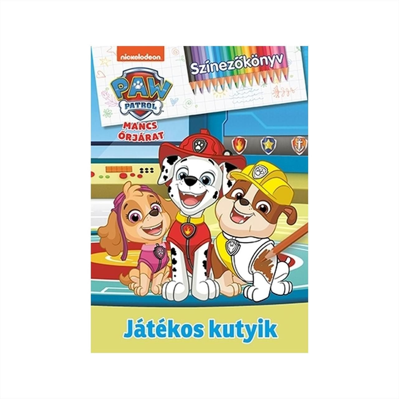 Mancs Őrjárat - Játékos kutyik - Színezőkönyv