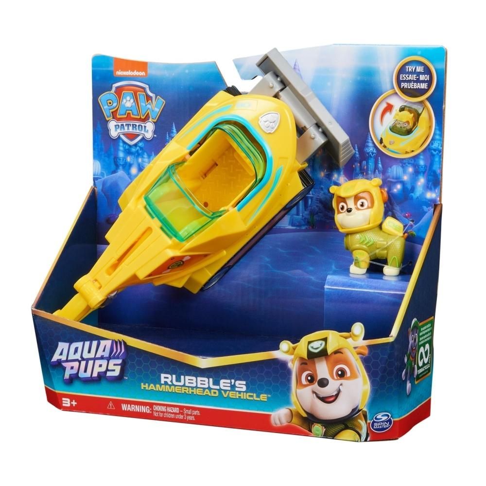 Mancs őrjárat Aqua Pups figura járművel - Rubble