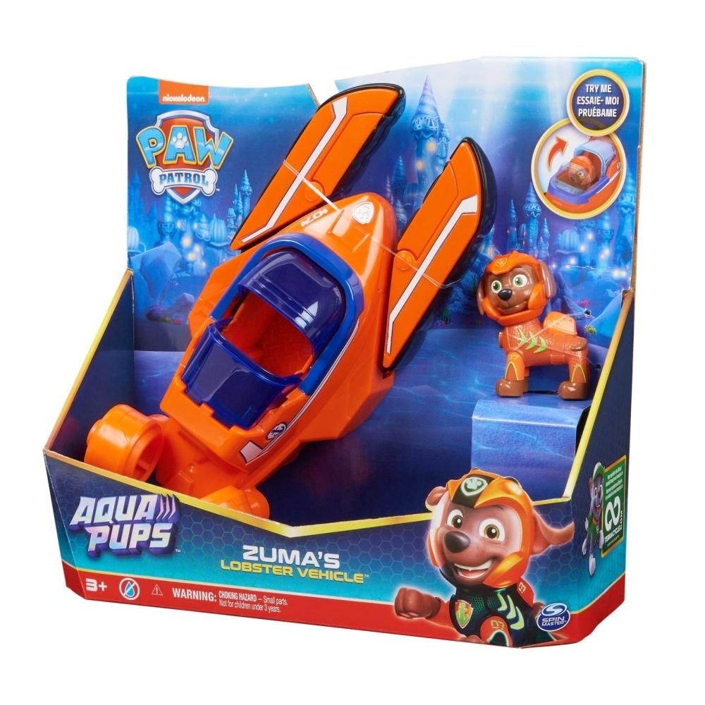 Mancs őrjárat Aqua Pups figura járművel - Zuma