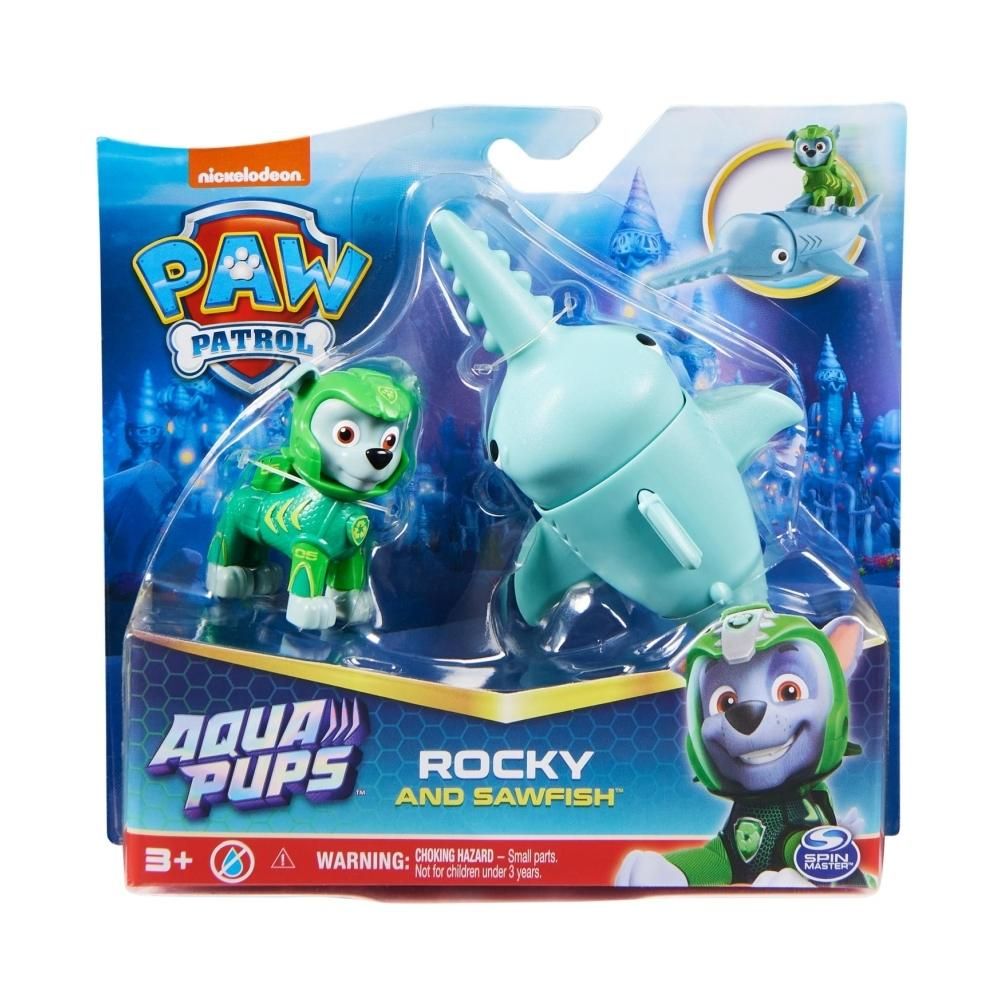 Mancs őrjárat Aqua Pups hősök - Rocky és fűrészhal