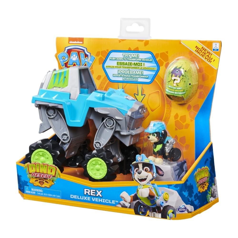 Mancs őrjárat Dino Rescue Rex Deluxe jármű