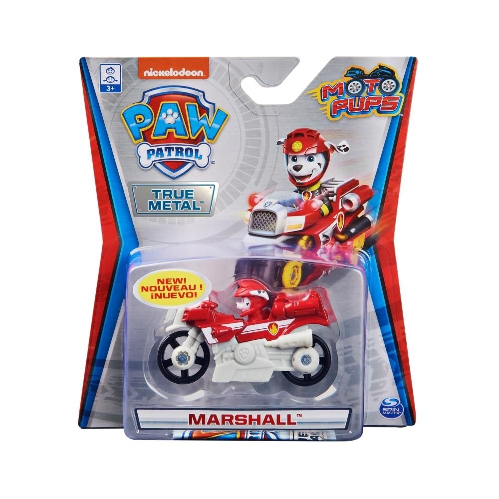 Mancs őrjárat Fém kisautó - Marshall (Moto Pups)