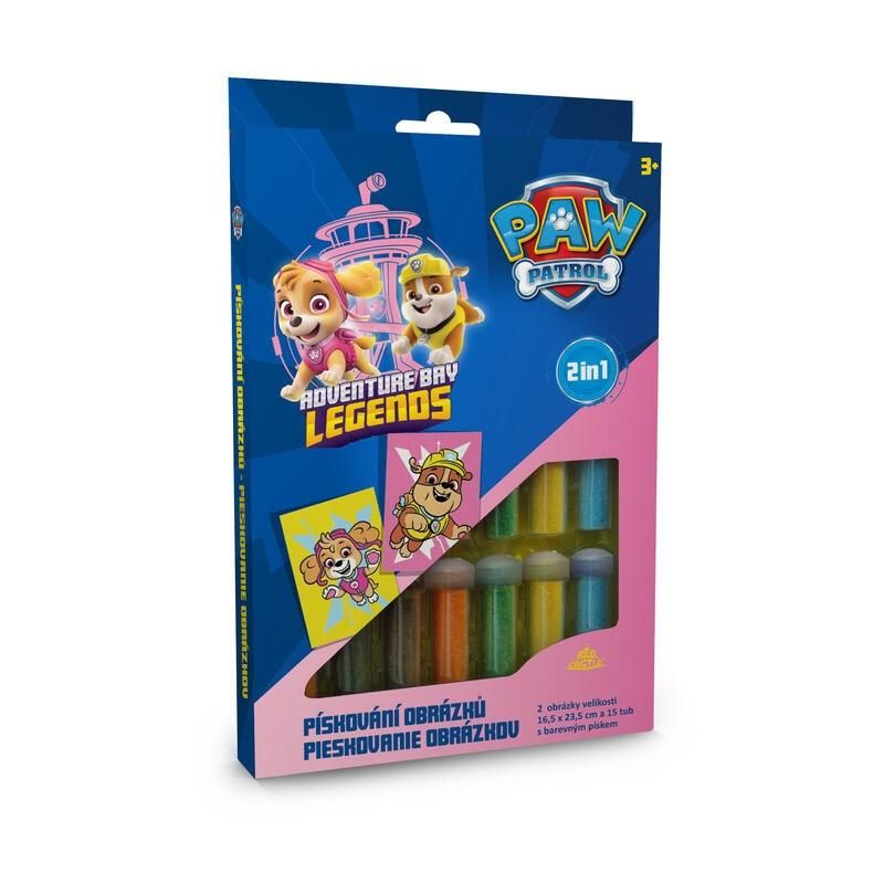 Mancs Őrjárat homokkép készítő szett - Rubble és Skye