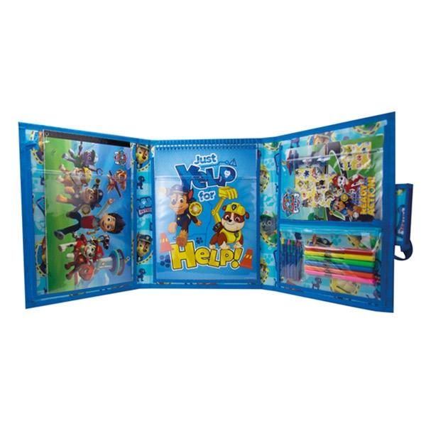 Mancs Őrjárat hordozható foglalkoztató szett kifestőkkel, matricákkal, rajzeszközökkel