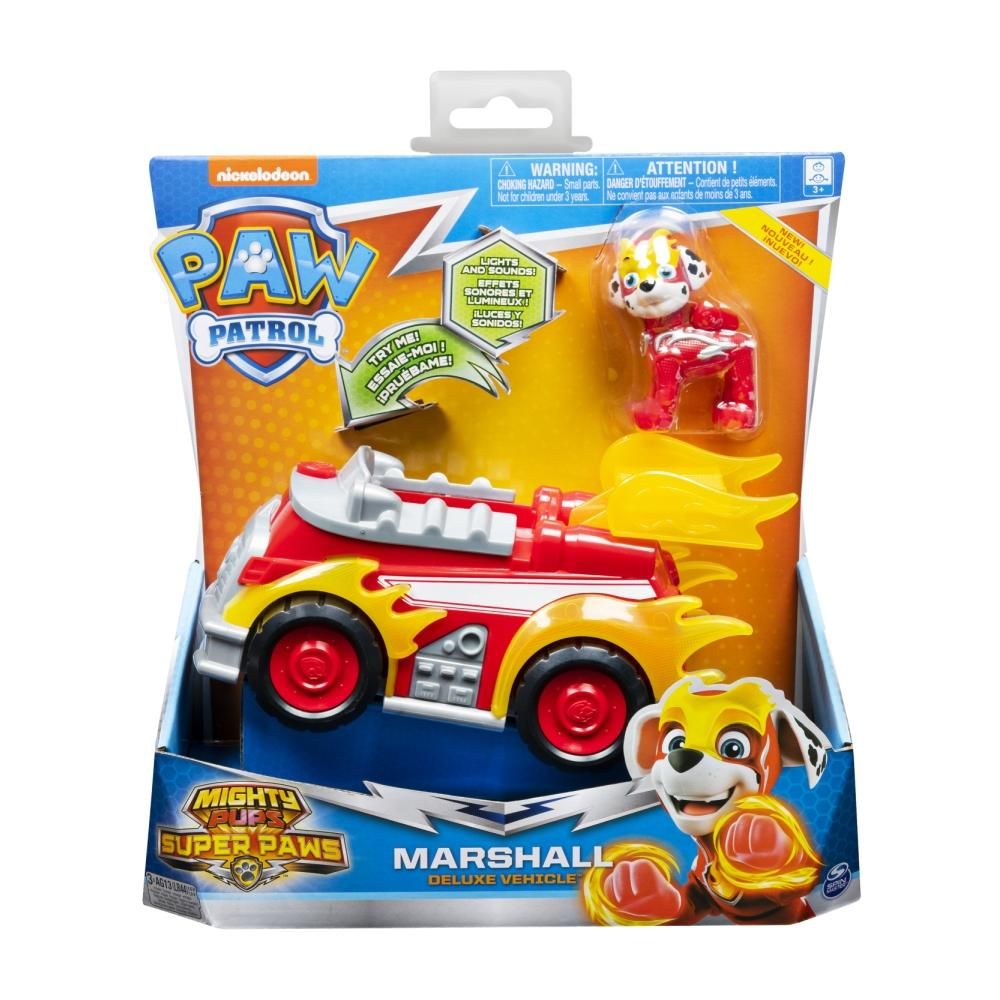 Mancs őrjárat Mighty Pups deluxe jármű - Marshall