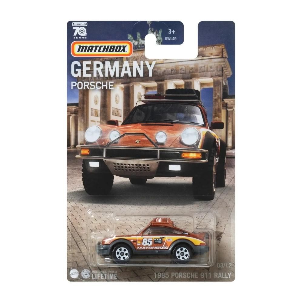 Matchbox kisautó Németország kollekció - 1985 Porsche 911 Rally