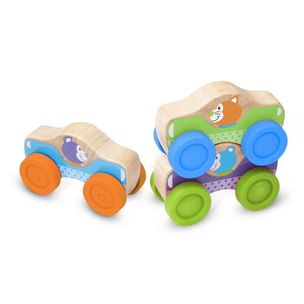 Melissa & Doug Bébi és tipegő fajáték, Autó rakosgató