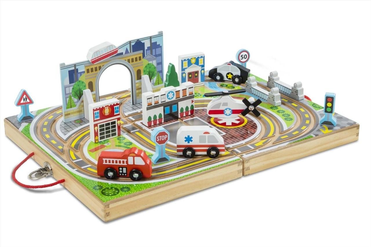 Melissa & Doug Fa jármű, Vidd magaddal, város