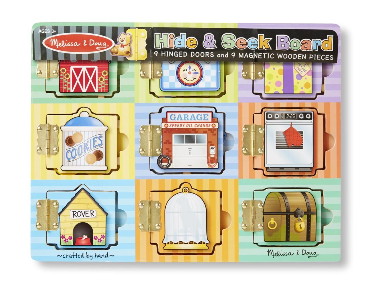 Melissa & Doug Fa készségfejlesztő játék, Mágneses bújócska tábla