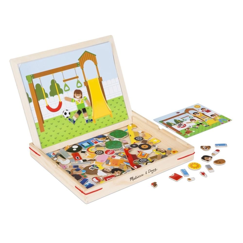 Melissa & Doug Fa készségfejlesztő játék, Mágneses képegyeztető