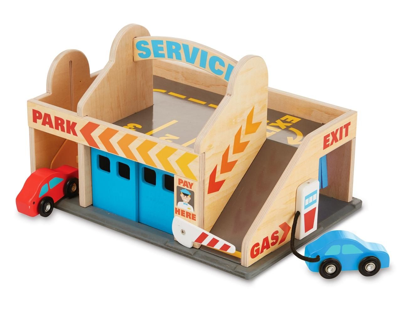 Melissa & Doug Fajáték, Autómosó és garázs