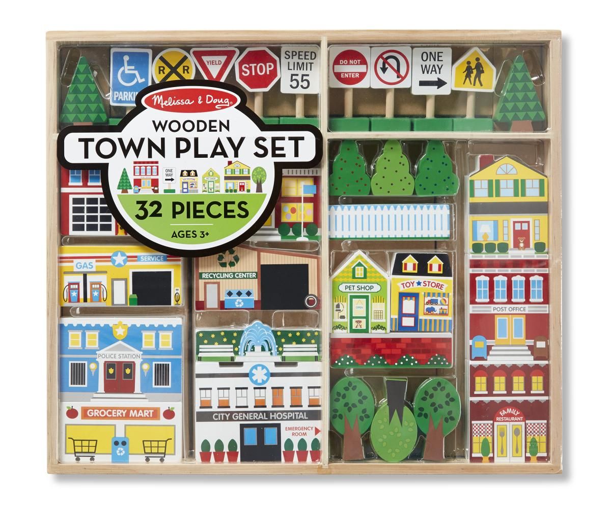 Melissa & Doug Fajáték, Városépítő készlet